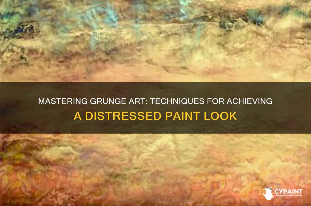 how to paint with a grungy look