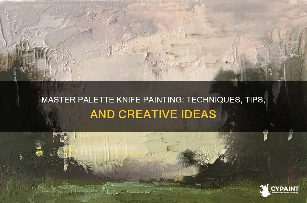 how to paint with a knife &amp
