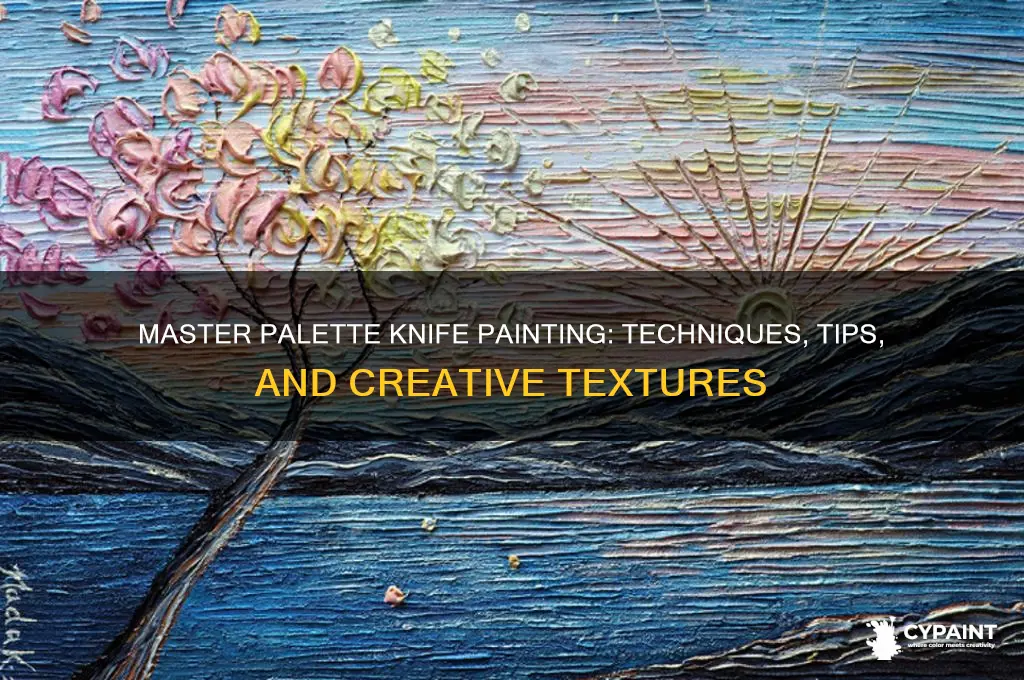 how to paint with a palette knife
