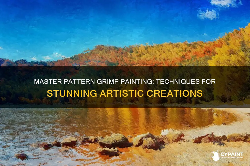 how to paint with a pattern grimp