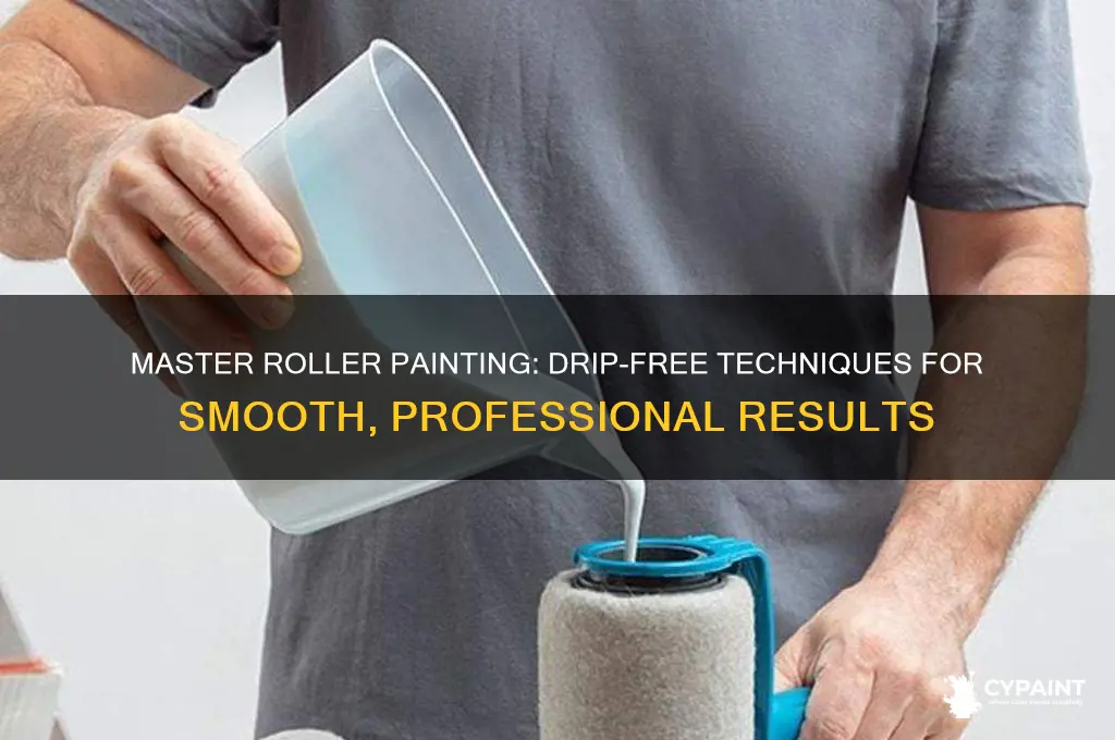 how to paint with a roller and not drip paint