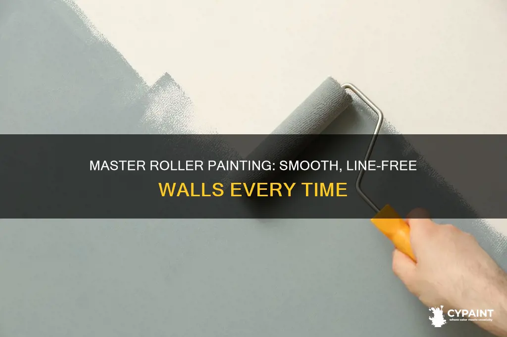 how to paint with a roller and not leave lines