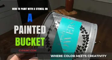 Stencil Art on Painted Buckets: Easy DIY Painting Techniques