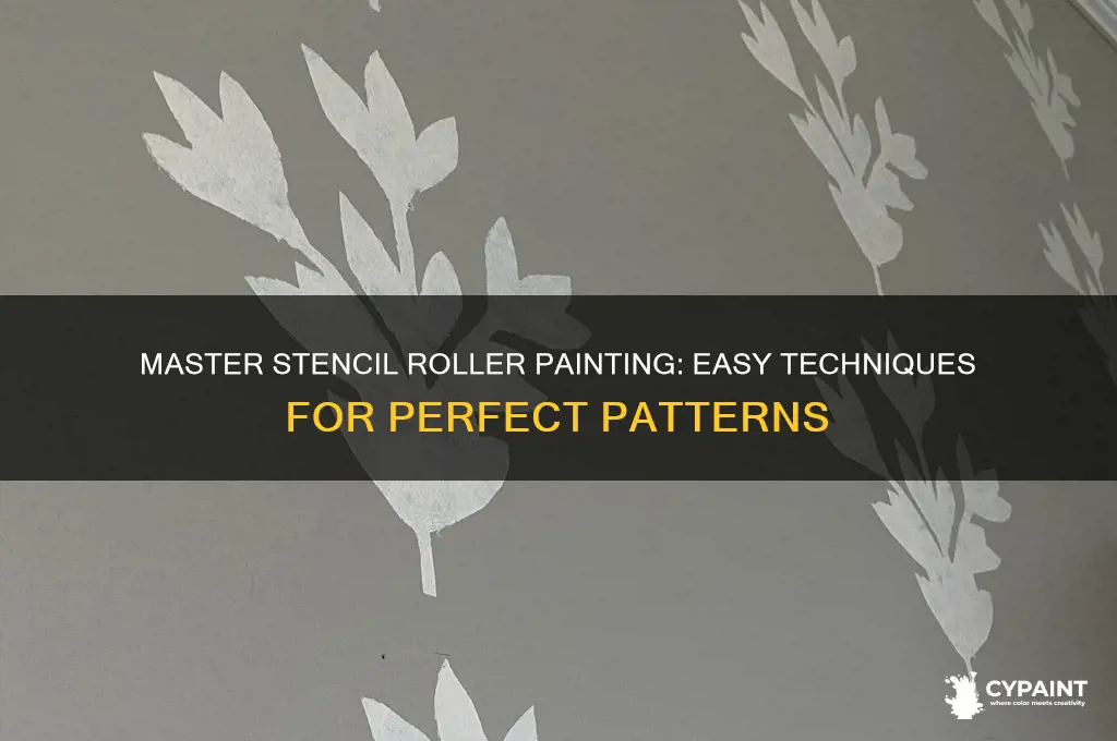 how to paint with a stencil roller