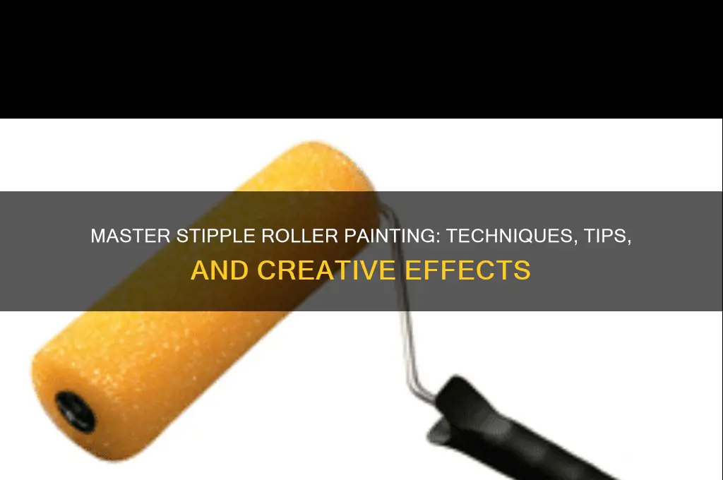 how to paint with a stiple roller