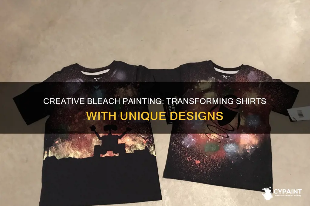 how to paint with bleach on a shirt