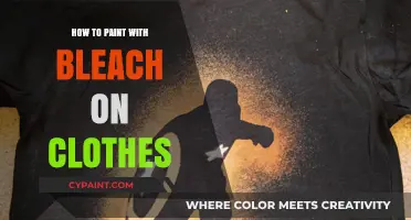 Creative Bleach Painting: Transforming Clothes with Unique Designs