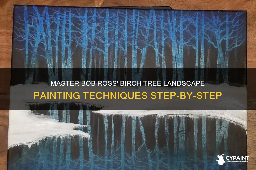 how to paint with bob rosslandscape with brich on land