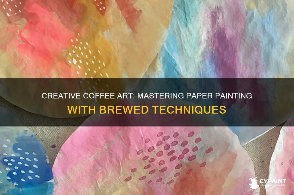 how to paint with coffee on paper