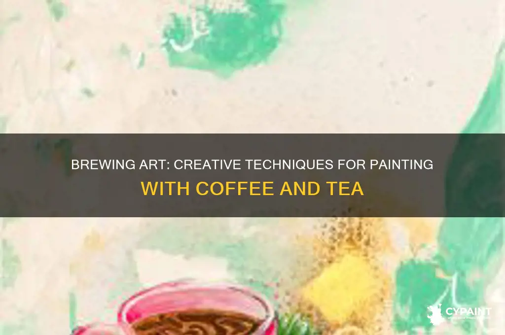 how to paint with coffee or tea