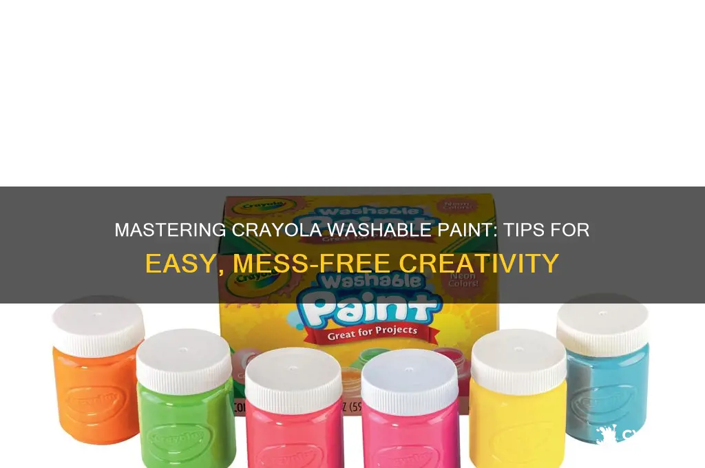 how to paint with crayola washable pain