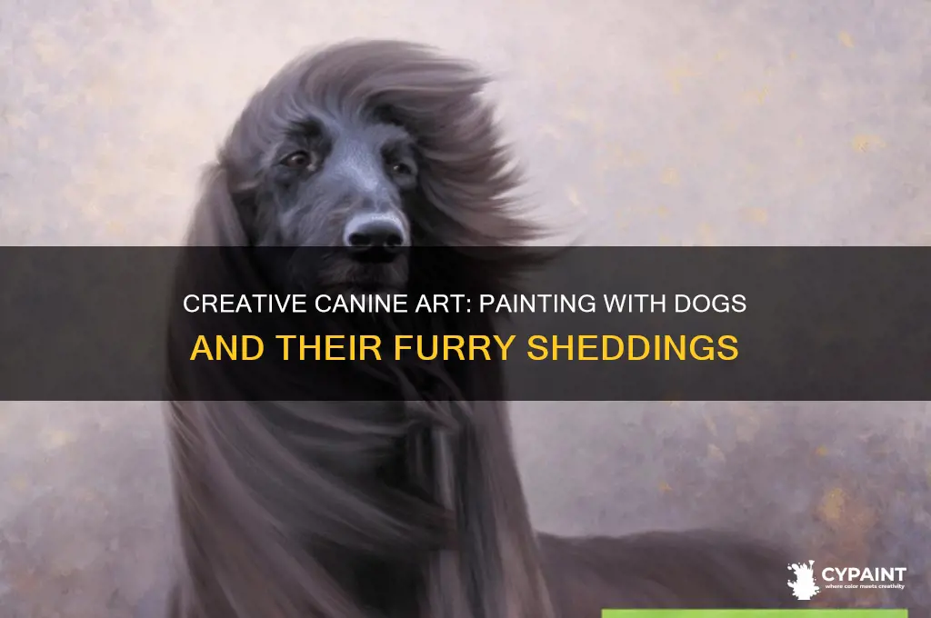 how to paint with dogs and dog hair