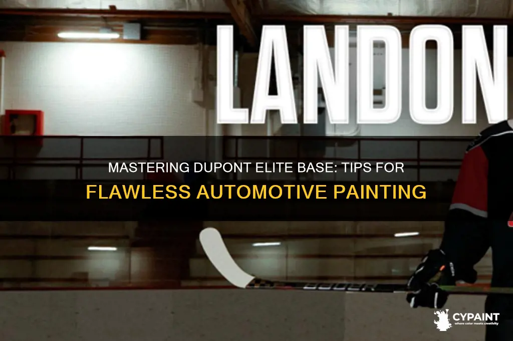 how to paint with dupont elite base
