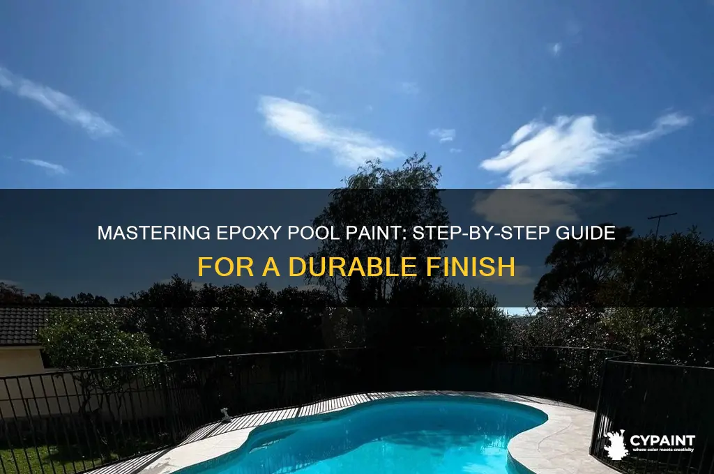how to paint with epoxy pool paint