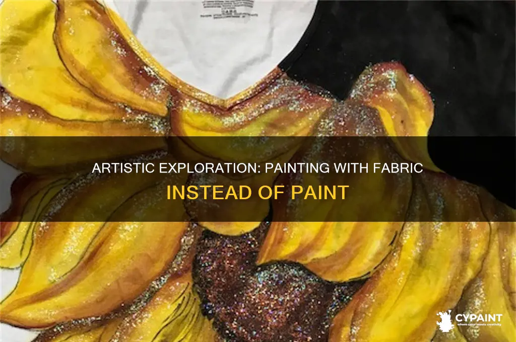 how to paint with fabrics in place of paints