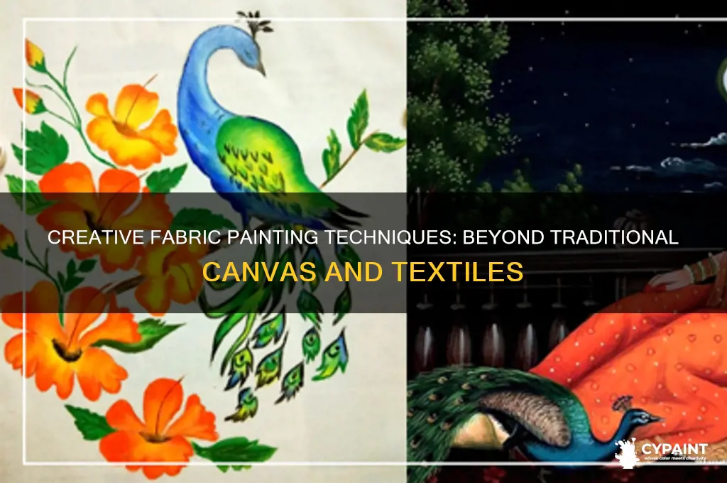 how to paint with fabrics not on fabrics