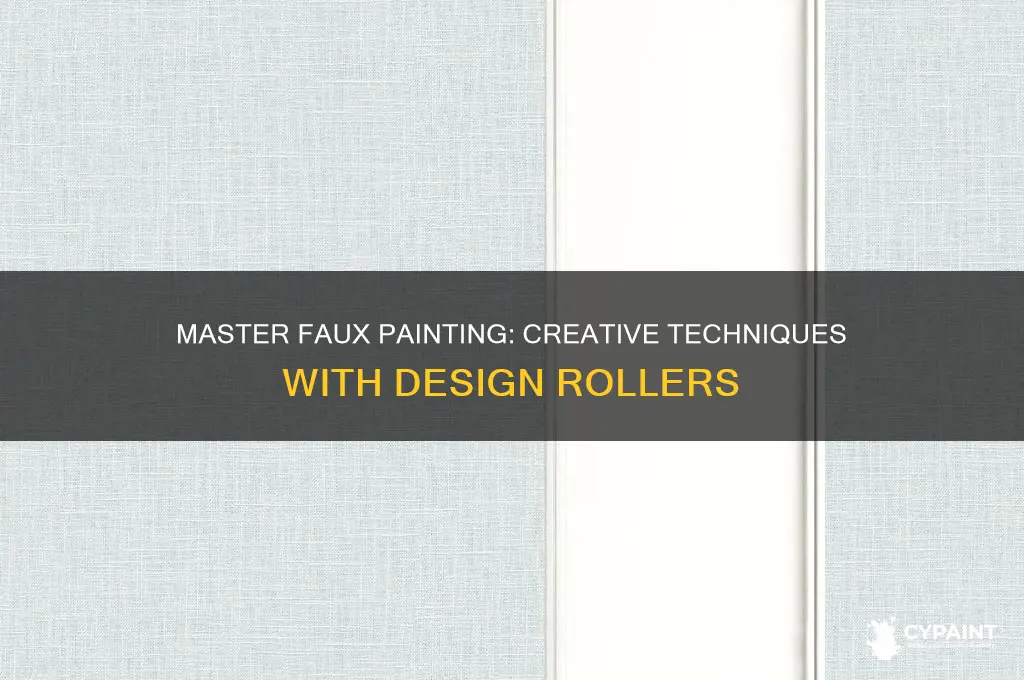 how to paint with faux design roller