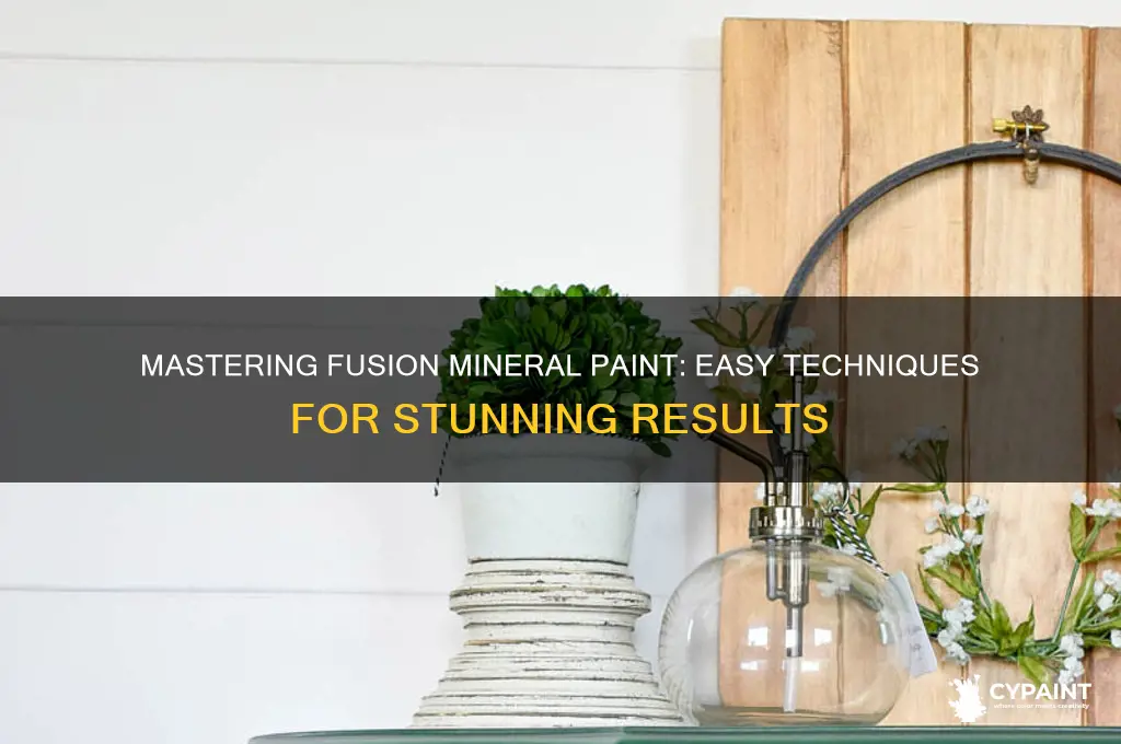 how to paint with fusion mineral paint