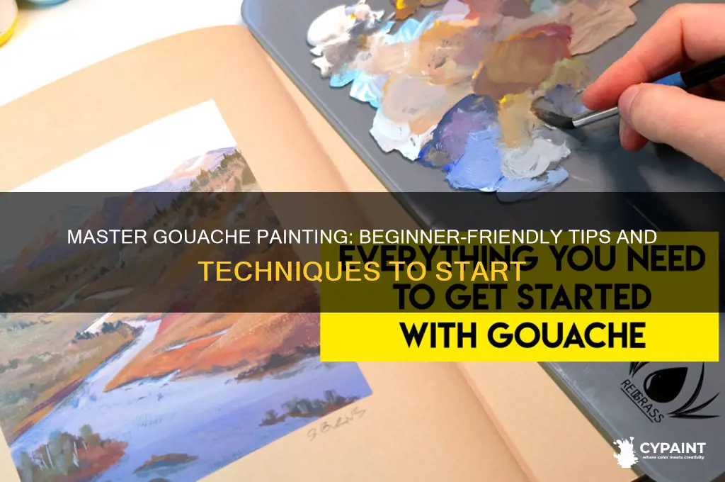 how to paint with gouache for beginner