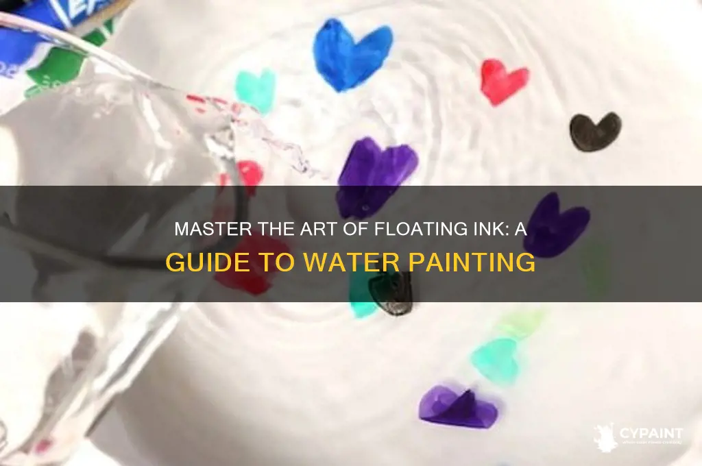 how to paint with ink floating on wzter