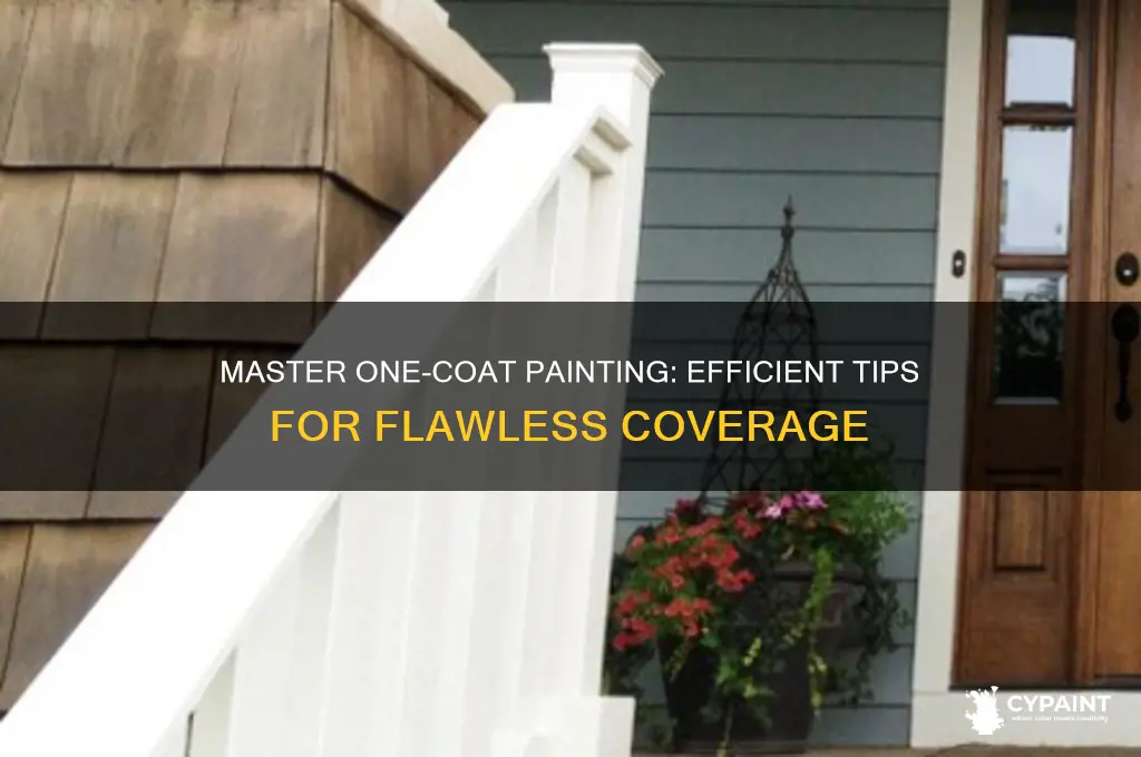 how to paint with just one coat