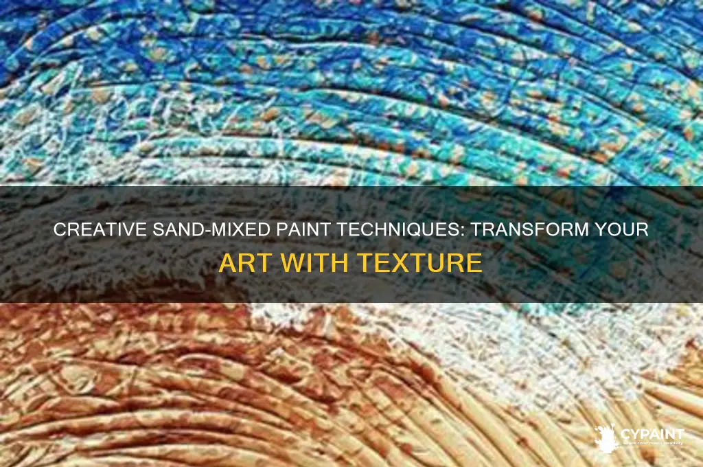 how to paint with mixing sand in paint