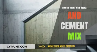 Mastering Unique Art: Painting with Paint and Cement Mix Techniques