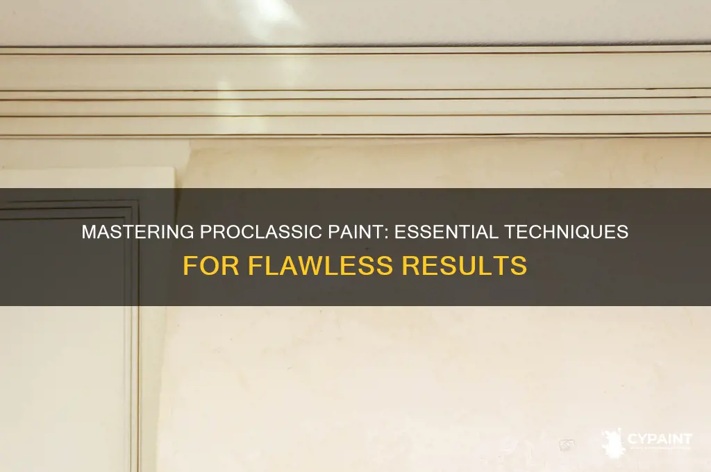 how to paint with proclassic how to