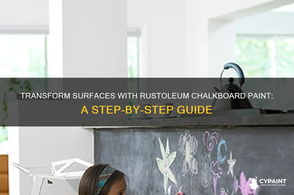 how to paint with rustoleum chalkboard paint