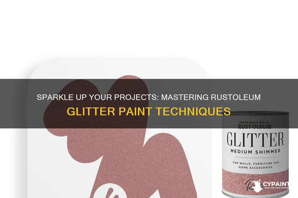 how to paint with rustoleum glitter paint