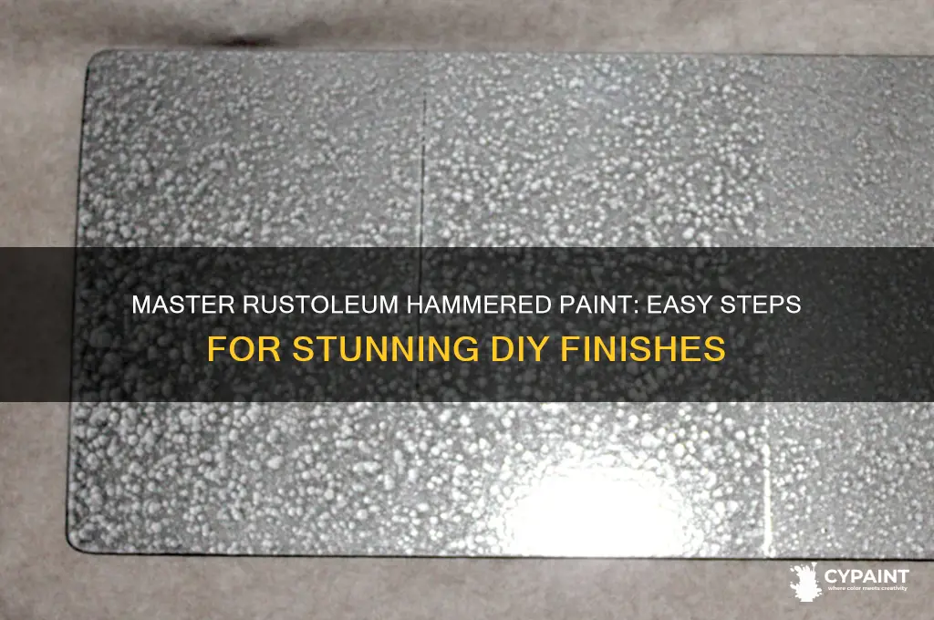 how to paint with rustoleum hammered paint