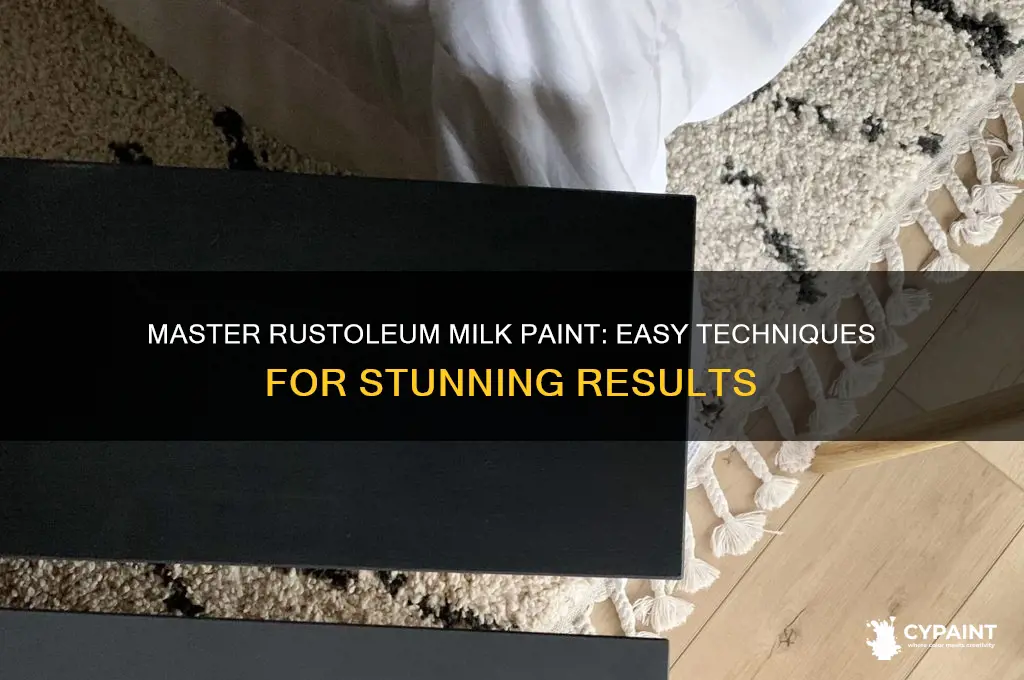 how to paint with rustoleum milk paint