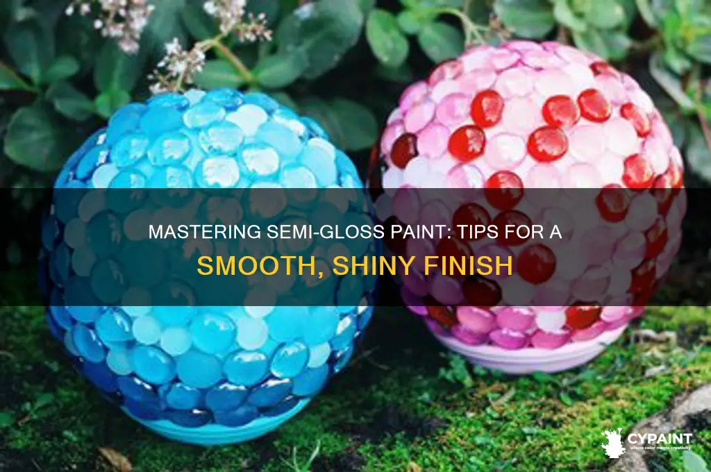 how to paint with semi gloss paint