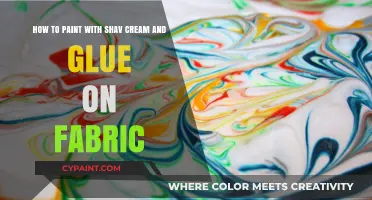Creative Fabric Art: Shaving Cream & Glue Painting Techniques Revealed