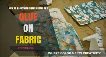 Creative Fabric Art: Shave Cream & Glue Painting Techniques Revealed