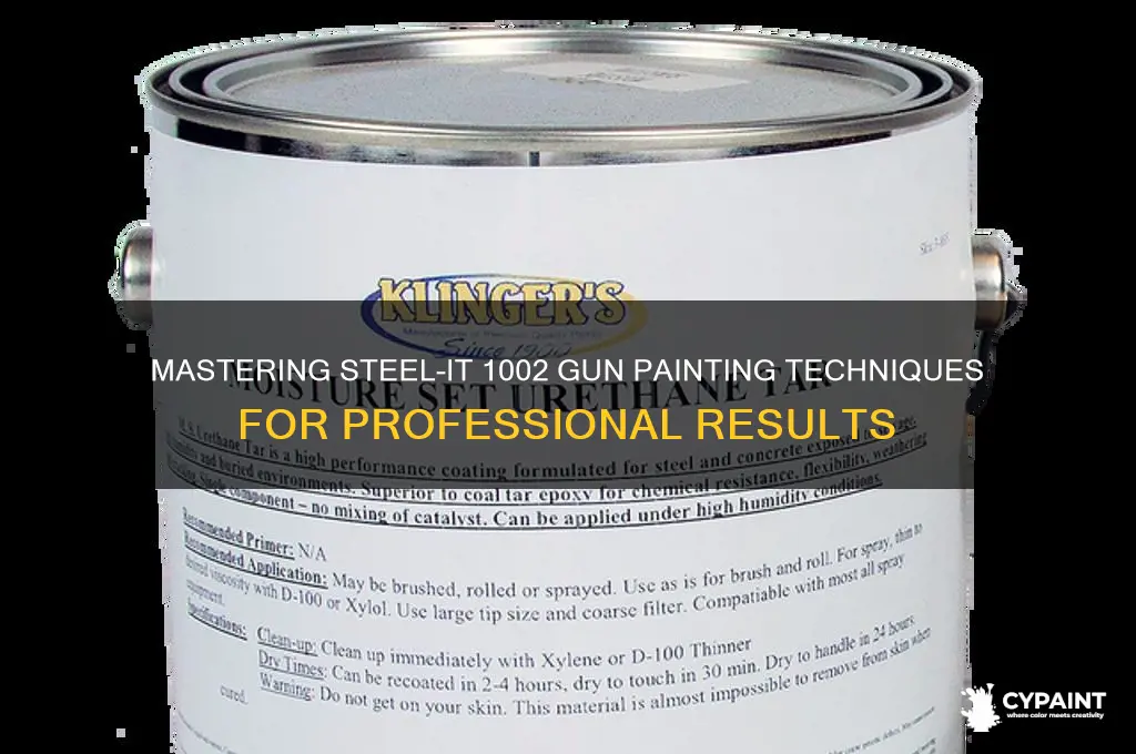 how to paint with steel-it 1002 gun