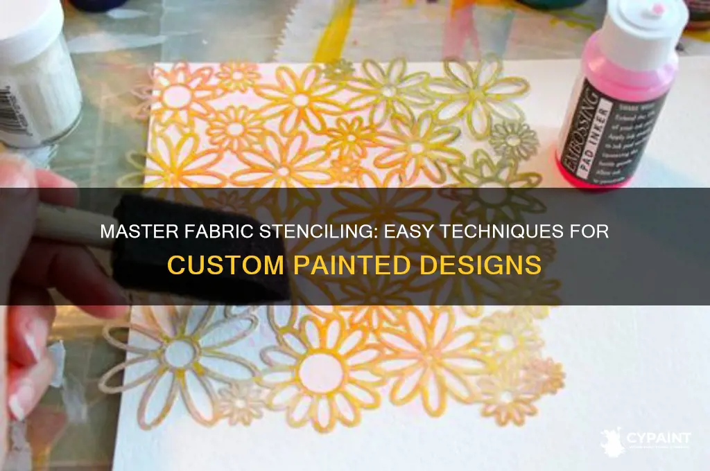 how to paint with stencils on fabric