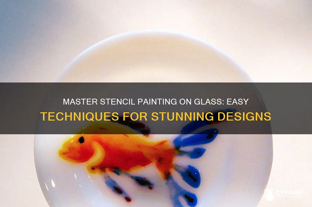 how to paint with stencils on glass