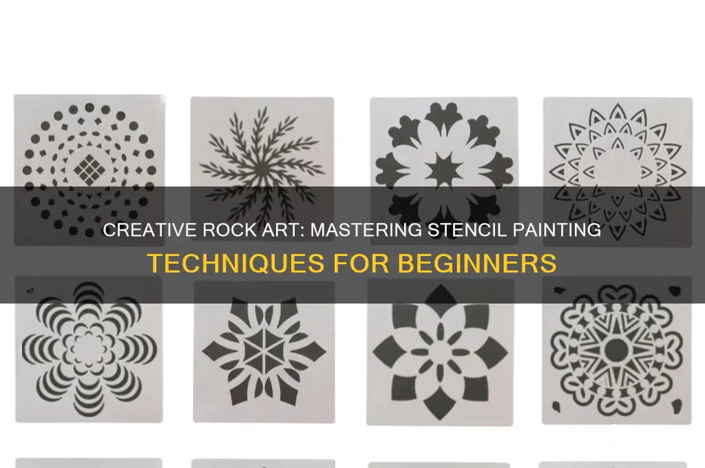 how to paint with stencils on rocks