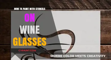 Creative Stencil Painting Techniques for Elegant Wine Glass Designs