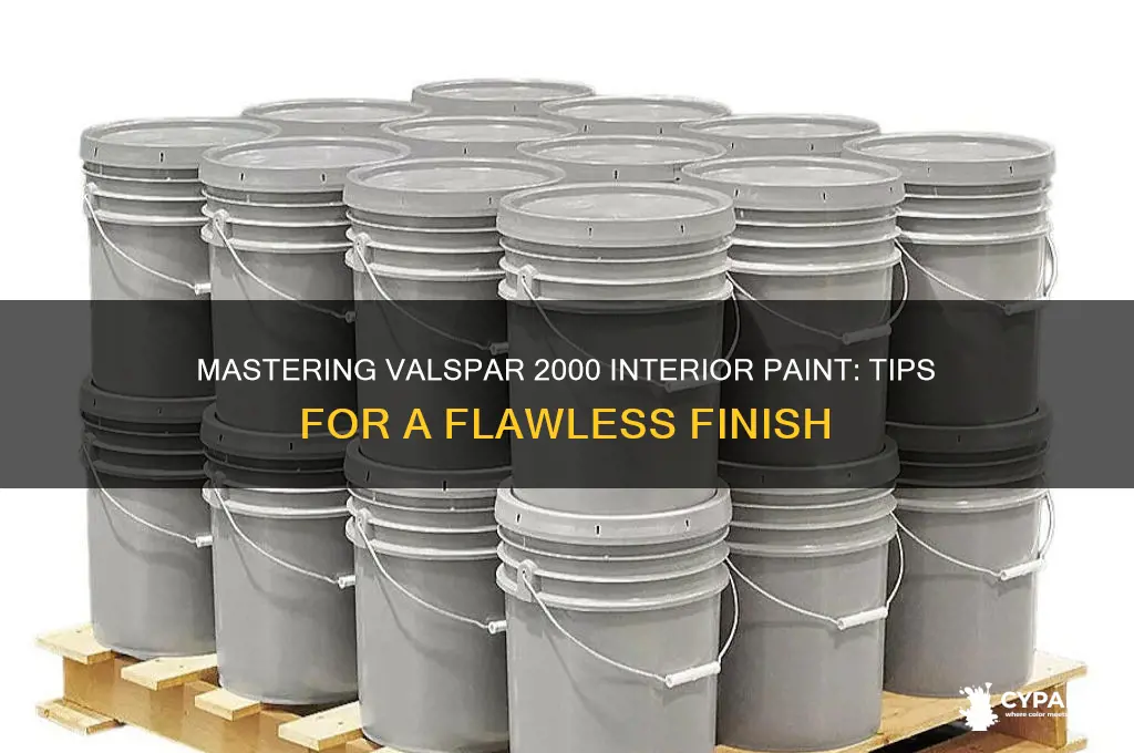how to paint with valspar 2000 interior