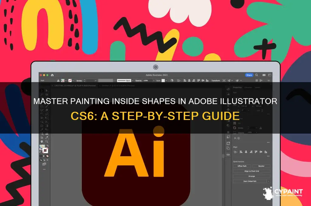 how to paint within a shape illistrator cs6