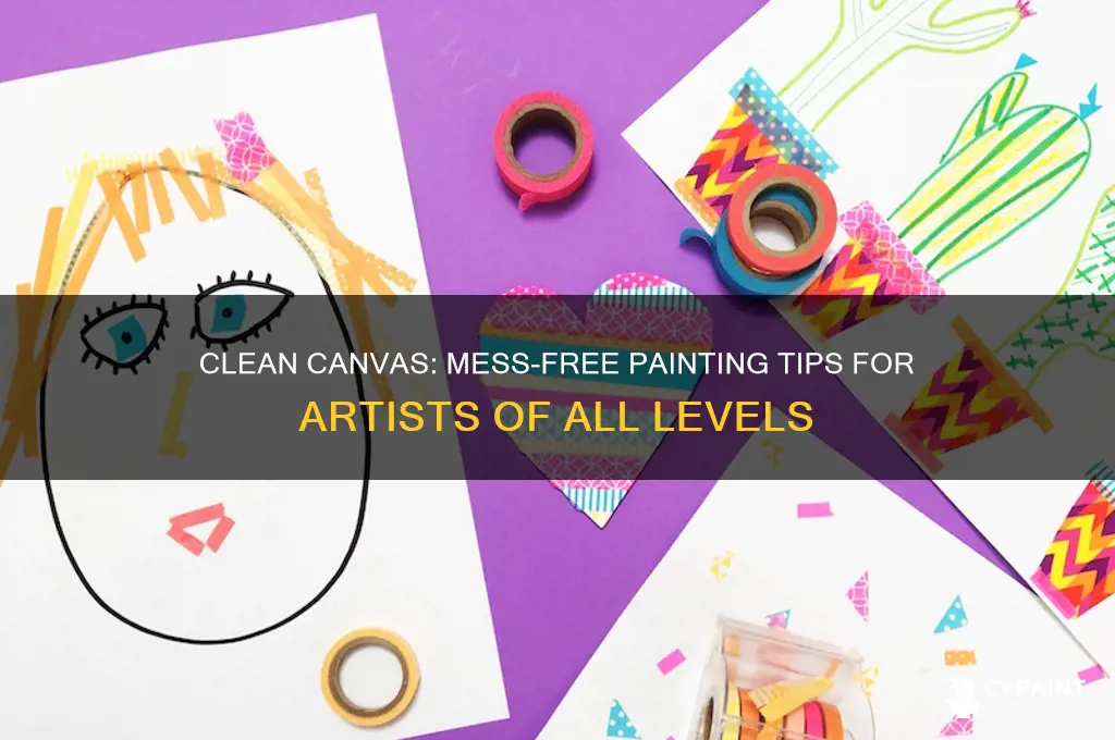 how to paint without making a mess