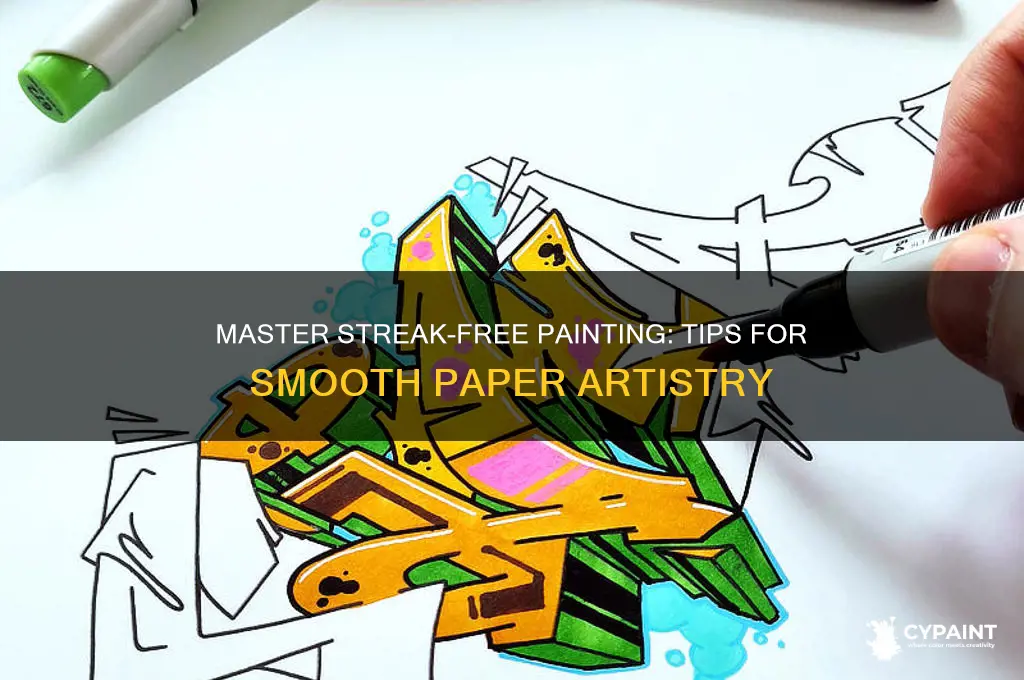 how to paint without streaks on paper