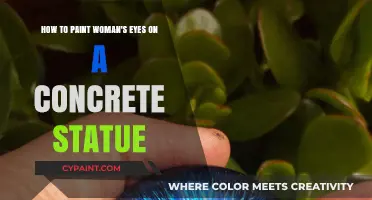 Mastering the Art of Painting Realistic Woman's Eyes on Concrete Statues