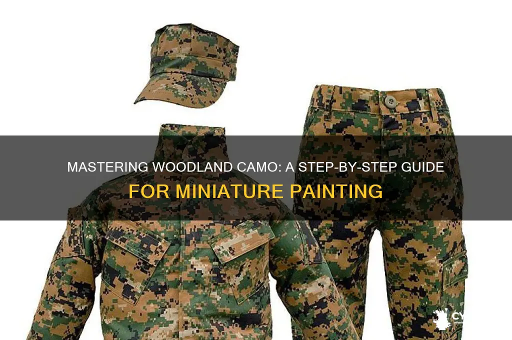 how to paint woodland camo on miniatures