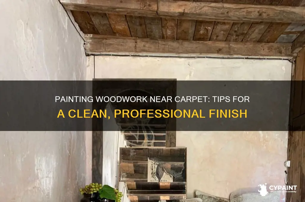 how to paint woodwork next to carpet