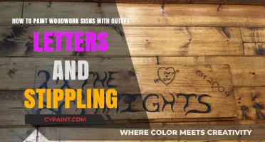 Mastering Woodwork Sign Painting: Outset Letters & Stippling Techniques
