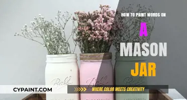 Creative Mason Jar Crafting: Painting Words for Personalized Decor