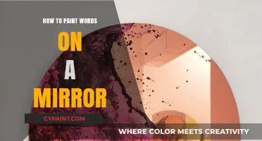 Creative Mirror Art: Step-by-Step Guide to Painting Words on Glass